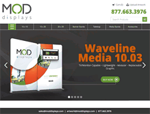 Tablet Screenshot of moddisplays.com